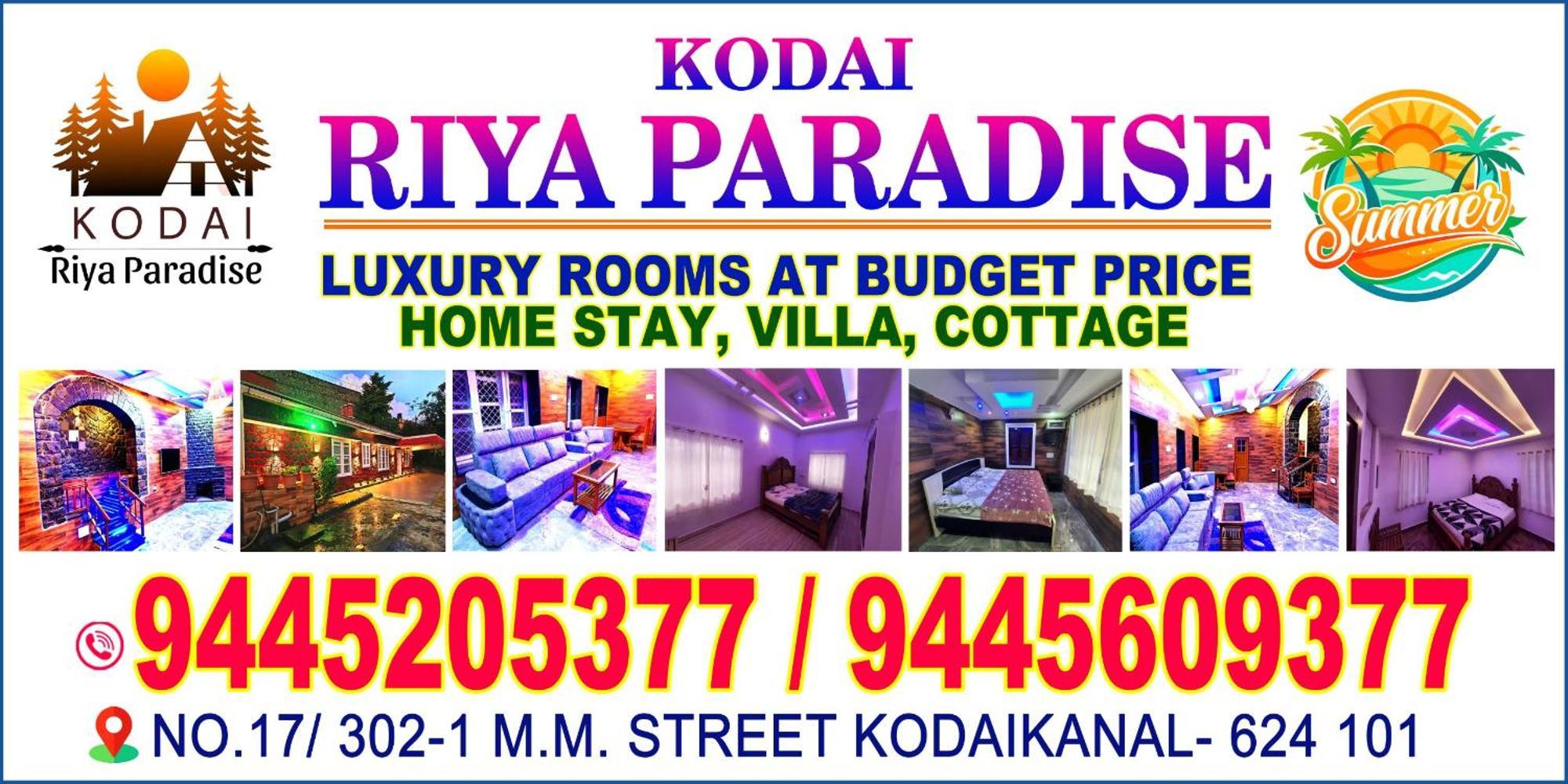 Kodai Riya Paradise Kodaikanal Exterior photo